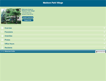 Tablet Screenshot of livemadisonparkvillage.com